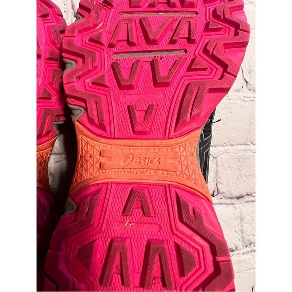 Asics Women's Size 10 Wide Gel Venture 7 Athletic Sneaker Gray Pink Running Shoe - Picture 7 of 11